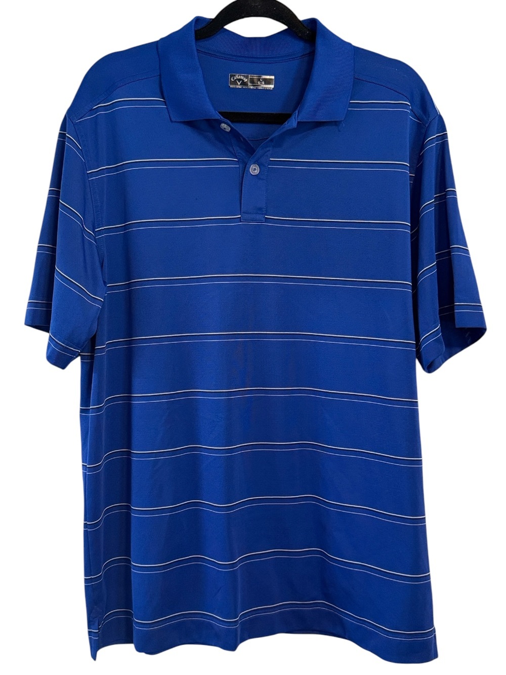 Callaway Blue Striped Golf Polo